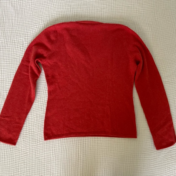 Neiman Marcus Cashmere Notch Sweater - Picture 3 of 7